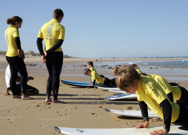 Premier cours de surf